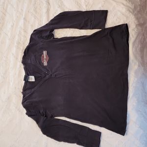 Women's Harley Davidson V Neck Long Sleeve 1X